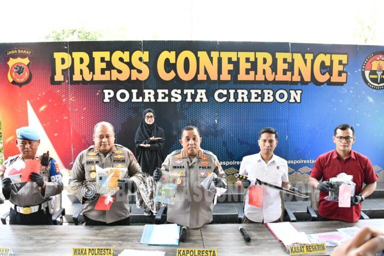 Polresta Cirebon Ungkap 11 Kasus Kejahatan, 14 Tersangka Diamankan