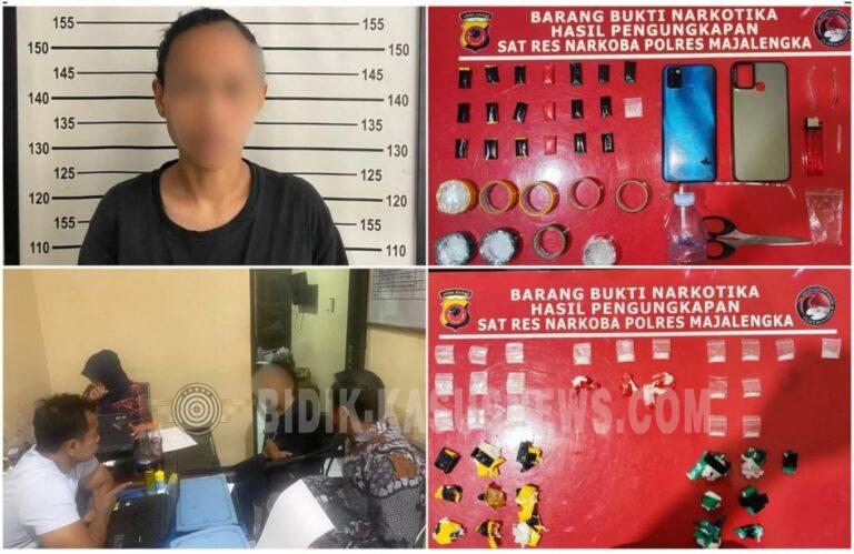 Bongkar Jaringan Narkoba di Sumberjaya, Satres Narkoba Polres Majalengka Gulung Sepasang Pengedar dan Bandar Sabu