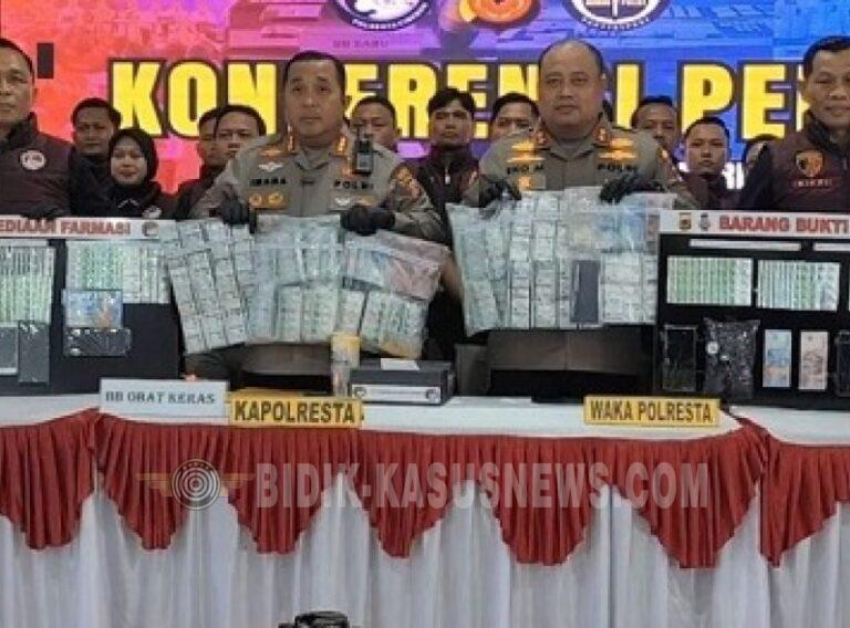 Satres Narkoba Polresta Cirebon Sita Belasan Ribu Butir Obat Keras