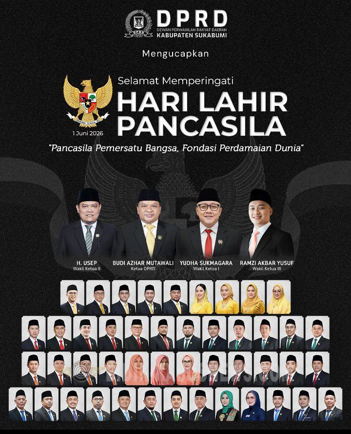 Hari Lahir Pancasila, DPRD Kabupaten Sukabumi Tegaskan Komitmen Amalkan Nilai Pancasila