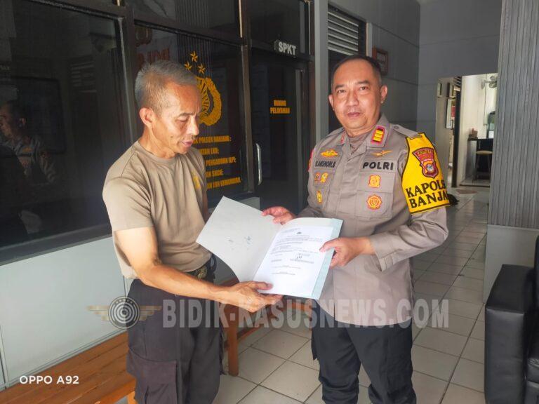 Polsek Banjang Serahkan Mobil Dinas Ford Ranger Rusak Berat ke Baglog Polres HSU, Wujud Tertib Administrasi Aset Negara