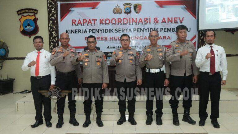 Kapolres HSU Pimpin Rakor dan Anev Penyidik, Tekankan Profesionalisme dan Optimalisasi Kinerja Penegakan Hukum