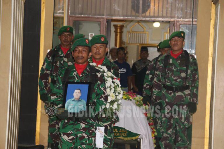 Duka Kodim 0410 Bandar Lampung, Serka Septianto Dimakamkan Secara Militer, Babinsa Way Kandis Kawal Hingga Prosesi Terakhir