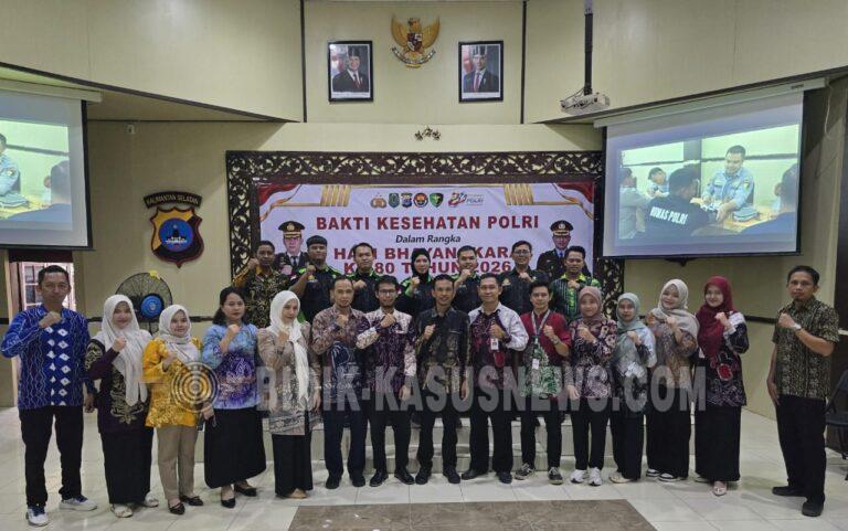 Sambut Hari Bhayangkara ke-80, Polres HSU Gelar Donor Darah dan Sunatan Massal, Ratusan Warga Ikut Berpartisipasi
