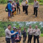 SATLANTAS Polres Kuningan Beri Bantuan Berupa Cairan Pembasmi Rumput Sebagai Dukungan Terhadap Program Swasembada Pangan Nasional
