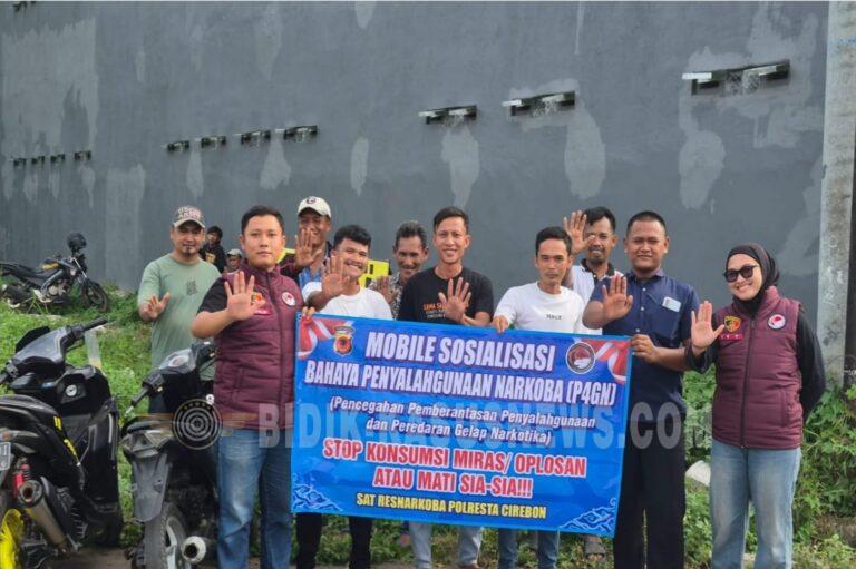 Satresnarkoba Polresta Cirebon Gelar Sosialisasi Keliling Bahaya Narkoba dan Miras Oplosan