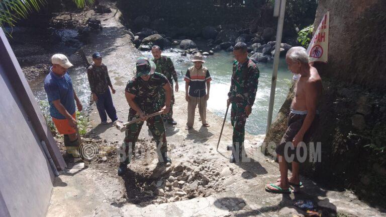 Babinsa dan Warga Percepat Pembangunan Jembatan Garuda di Bandar Lampung, Jadi Akses Vital Ratusan Kepala Keluarga