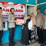 HUT Bhayangkara Ke-80, Kapolres Majalengka Bersama PJU dan Anggota Laksanakan Anjangsana ke Warakawuri