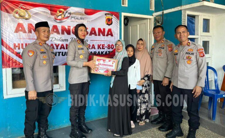HUT Bhayangkara Ke-80, Kapolres Majalengka Bersama PJU dan Anggota Laksanakan Anjangsana ke Warakawuri