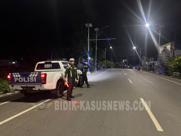 Blue Light Patrol Satlantas Polres HSU Sasar Titik Rawan Kecelakaan, Wujudkan Lalu Lintas Aman dan Kondusif