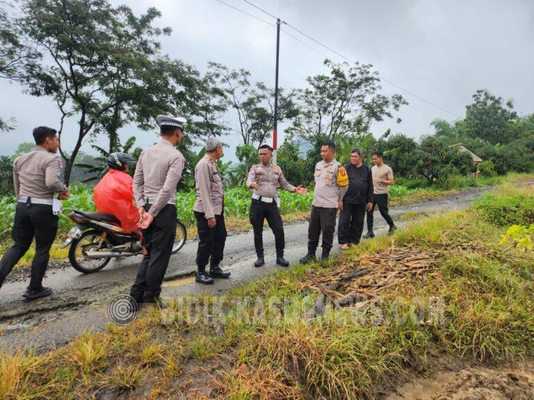 Satlantas dan Tim Ketahanan Pangan SDM Polres Majalengka Cek Lahan Tanam Jagung di Kelurahan Babakan Jawa