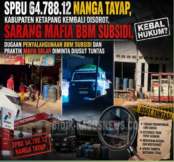 SPBU 64.788.12 Nanga Tayap Kembali Jadi Sorotan,Dugaan Penyimpangan BBM Subsidi dan Praktik Mafia Solar Diminta Segera Diungkap !!
