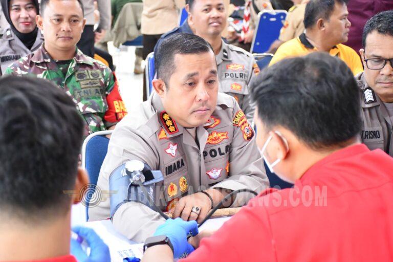 Sinergi Kemanusiaan Hari Bhayangkara ke-80, Aksi Donor Darah Polresta Cirebon Kumpulkan Ratusan Kantong Darah