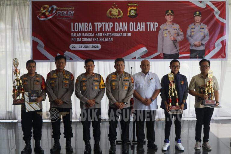 Sambut Hari Bhayangkara ke-80, Polda Sumsel Tutup Lomba TPTKP dan Olah TKP, Polres Lahat Raih Juara Pertama