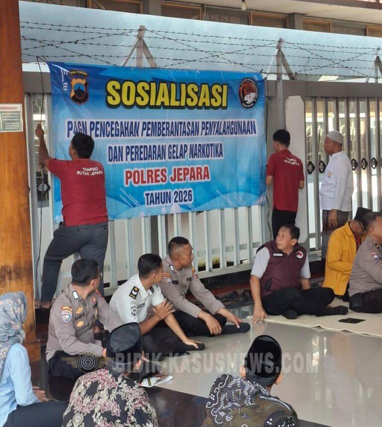 Rutan Jepara Perkuat Komitmen Anti Narkoba Melalui Sosialisasi P4GN Bersama Satresnarkoba Polres Jepara