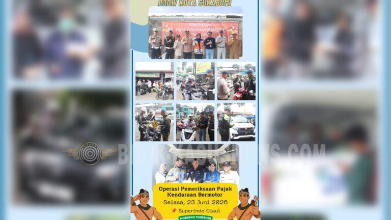 Opsgab PKB Kota Sukabumi Raup Rp100 Juta dalam Tiga Hari, Bukti Meningkatnya Kepatuhan Wajib Pajak