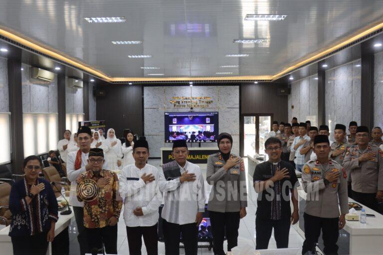 Polres Majalengka Laksanakan Doa Bersama Lintas Agama Dalam Rangka Hut Bhayangkara Ke-80 Tahun 2026