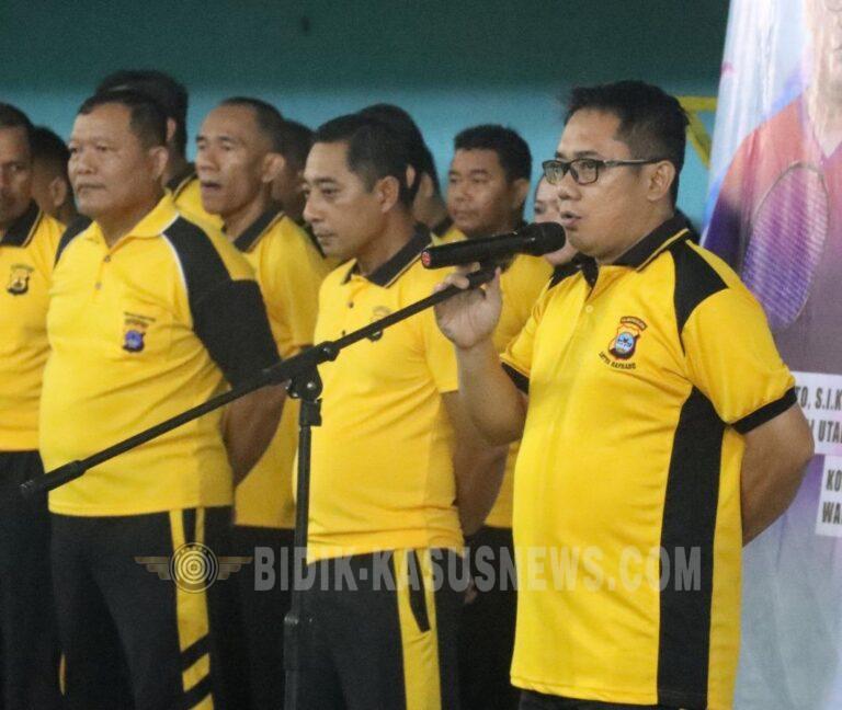 Kapolres HSU Resmi Buka Kejuaraan Bulu Tangkis Kapolres Cup 2026, Semarak Hari Bhayangkara ke-80