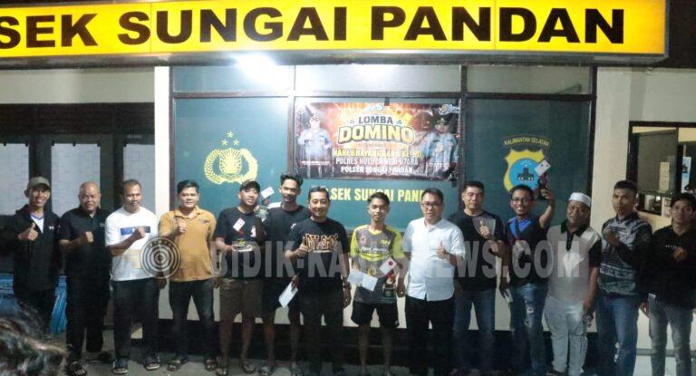 Ratusan Warga Meriahkan Lomba Domino HUT Bhayangkara ke-80 di Sungai Pandan, Polres HSU Perkuat Kedekatan dengan Masyarakat