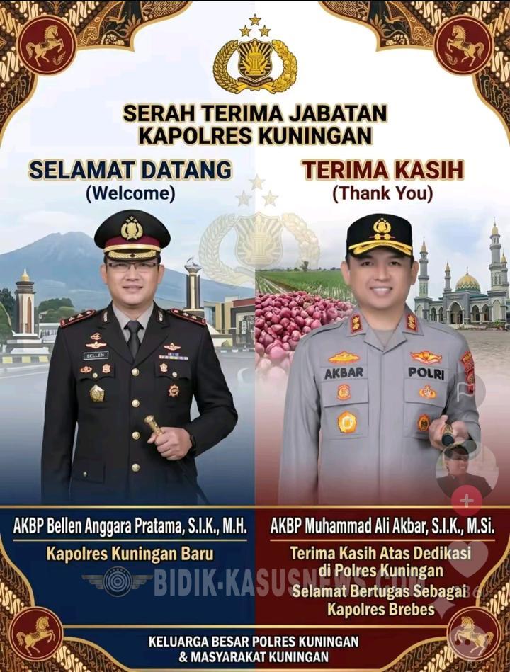 Resmi! AKBP Bellen Anggara Pratama Ambil Alih Tongkat Komando Kapolres Kuningan, Gantikan AKBP Muhammad Ali Akbar