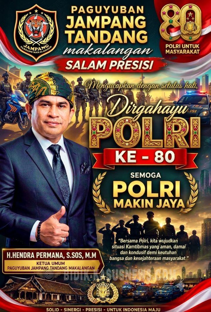 Paguyuban JTM Dukung Polri Hadir Jaga Kamtibmas di HUT ke-80