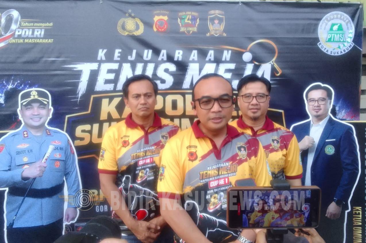 Kapolres Cup Gembleng Talenta Atlet Tenis Meja Potensial Sukabumi