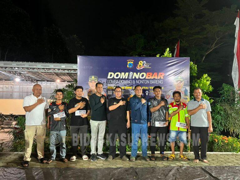Semarak HUT Bhayangkara ke-80, Polsek Amuntai Tengah Gelar Lomba Domino dan Nobar Bersama Relawan BPK, Perkuat Sinergi dengan Masyarakat