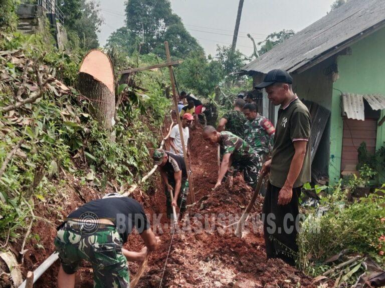 TMMD Ke-129 di Pinang Jaya Mulai Tunjukkan Hasil, TNI dan Warga Gotong Royong Bangun Drainase hingga RTLH