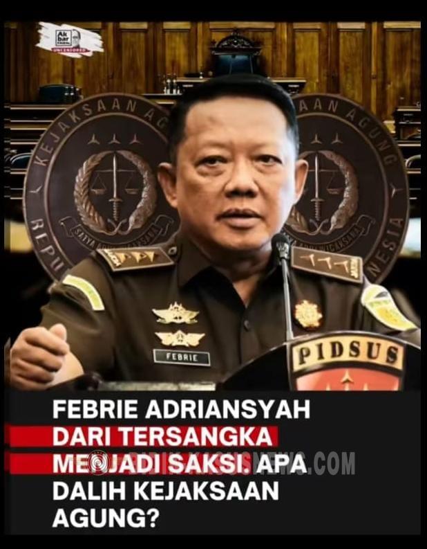 H.Dian Surahman Ketum FRIC :Status Tersangka Febrie Adriansyah Mengikat Kuat Secara Yuridis