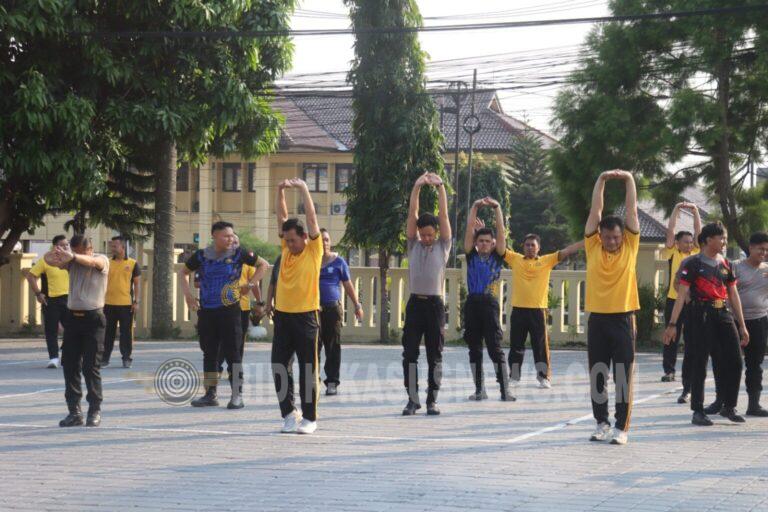 Olahraga Bersama Wujud Komitmen Meningkatkan Disiplin dan Kesehatan Anggota