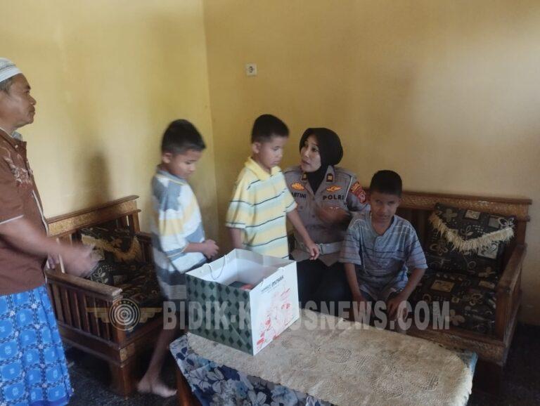 Jumat Berkah Satlantas Polres Kuningan, Bantu Tiga Anak Kembar Tunanetra Penghafal Al-Qur’an