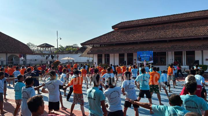 Senam Pagi Jadi Rutinitas Positif, Rutan Jepara Perkuat Pembinaan Berbasis Kesehatan