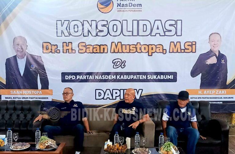 Saan Mustopa Konsolidasikan Kader NasDem Sukabumi Demi Target Besar di 2029