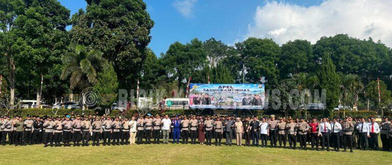 Dansat Brimob Polda Sumsel Hadiri Gelar Operasional Triwulan II Polda Sumsel di Polres Pagar Alam