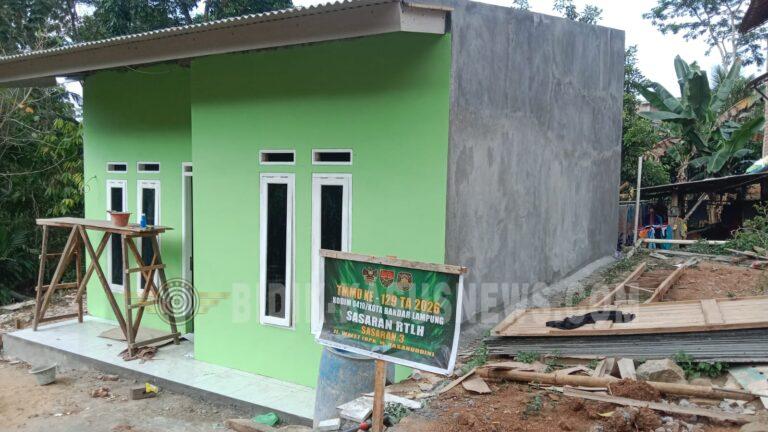 Program TMMD Ke-129 Hampir Tuntaskan Renovasi Rumah Hasanudin di Bandar Lampung, Progres Capai 95 Persen
