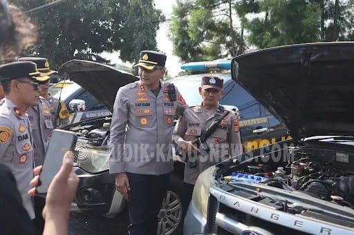 Pastikan Kesiapsiagaan Pelayanan Prima, Kapolres Majalengka Pimpin Apel Gelar Pengecekan Randis R6, R4, dan R2 Jajaran