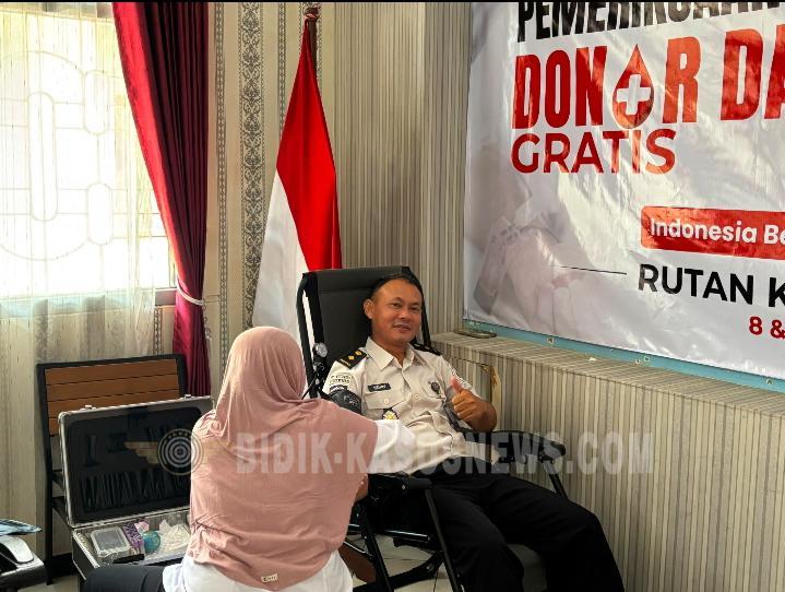 Semangat Kemerdekaan Mengalir, Rutan Jepara Gelar Donor Darah dalam Rangka HUT RI Ke-81