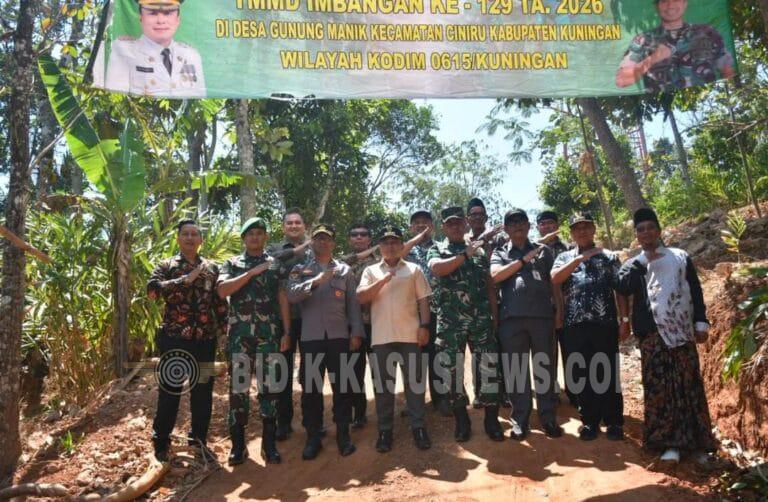 Sinergi TNI-Pemda-Warga: TMMD ke-129 di Kuningan Bukti Nyata Kekompakan Membangun Desa Gunung Manik.