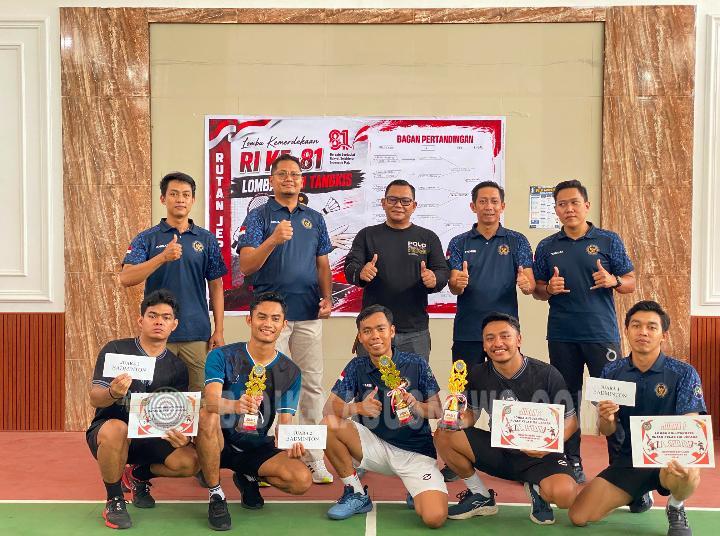 Bukan Sekadar Berebut Juara, Bulu Tangkis Pegawai Rutan Jepara Jadi Ajang Pererat Kekompakan