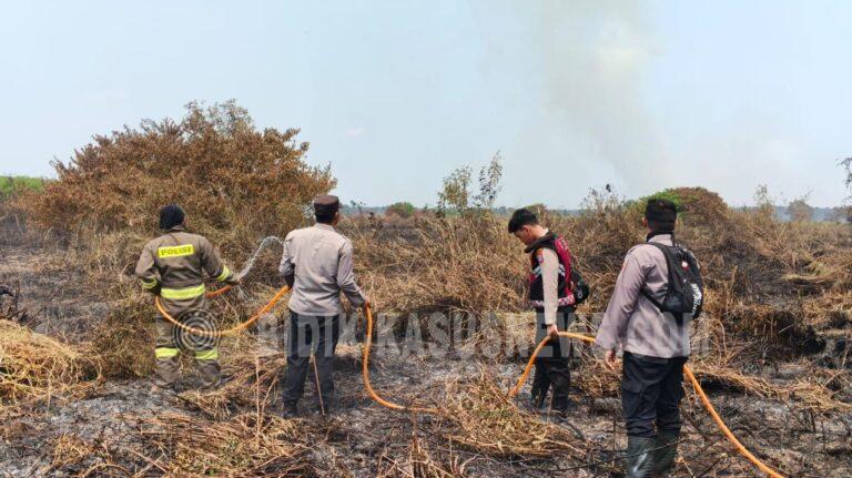 Tiga Hotspot Terdeteksi di Amuntai Tengah, Tim Gabungan Padamkan Karhutla di Lahan Gambut