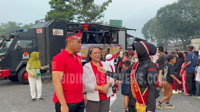 Satbrimob Polda Sumsel Hadir di Car Free Day Palembang, Wujud Brimob Siap Melayani Masyarakat