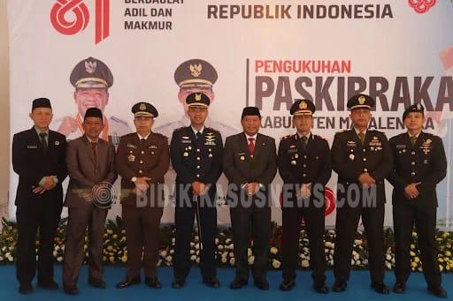 Wakapolres Majalengka Hadiri Pengukuhan Anggota Paskibraka Kabupaten Majalengka