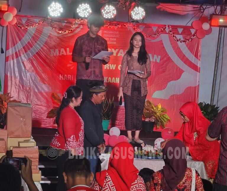 Malam Tasyakuran HUT ke-81 RI di Griya Asri Taman Mini, RT 03 RW 023 Pererat Silaturahmi dan Guyub Warga