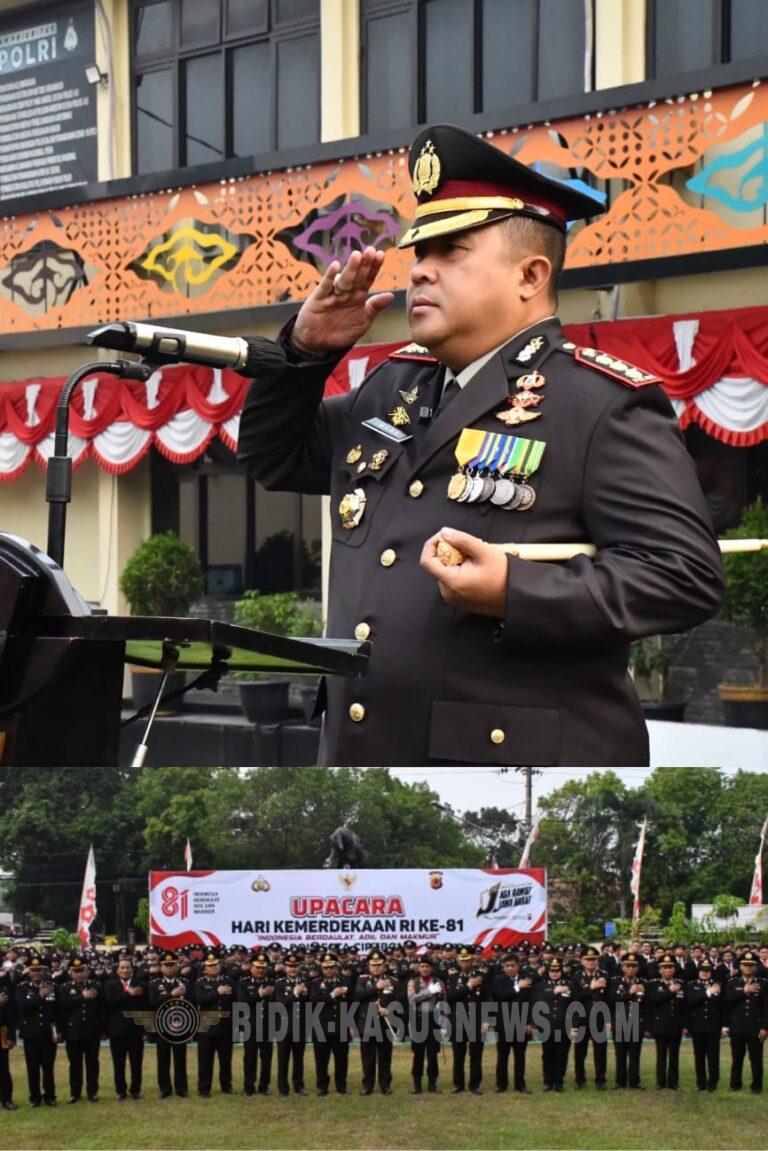 Polresta Cirebon Gelar Upacara HUT ke-81 Kemerdekaan RI, Kobarkan Semangat Pengabdian
