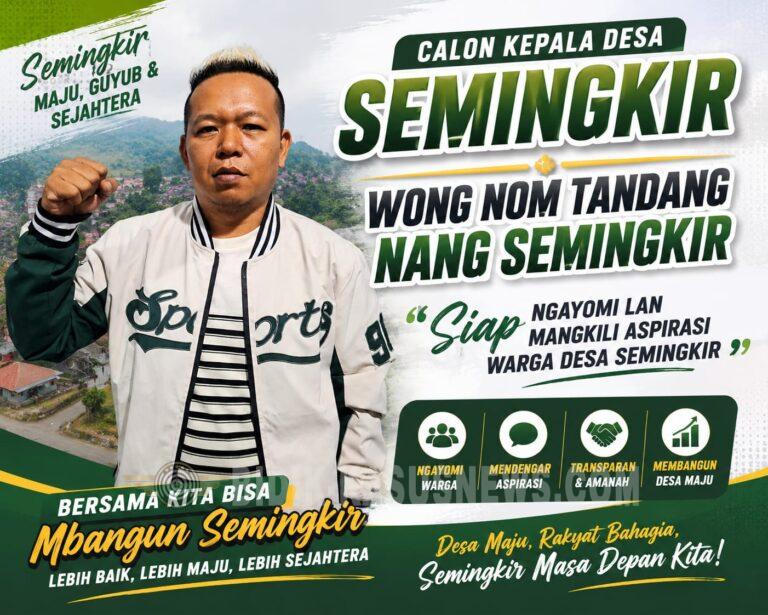 Bos Muda Acong-Sirun Siap Bertarung di Pilkades Semingkir, Usung Visi Desa Maju, Guyub, dan Sejahtera