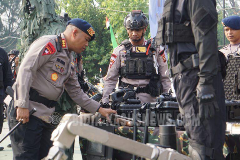 Dansat Brimob Polda Sumsel Cek Kesiapan Personel dan Peralatan, Pastikan Siaga Hadapi Berbagai Situasi