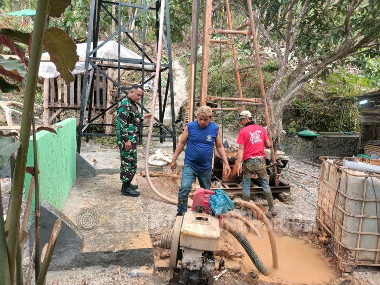 Sumur Bor 35 Meter Dibangun di Umbul Kunci, Babinsa TBU Perjuangkan Akses Air Bersih untuk 50 KK