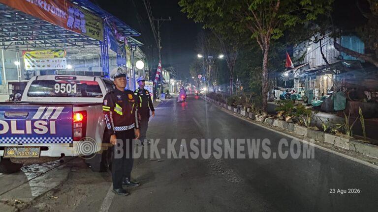 Patroli Blue Light Polres HSU Sasar Jalur Rawan Kecelakaan, Pelanggaran dan Kemacetan