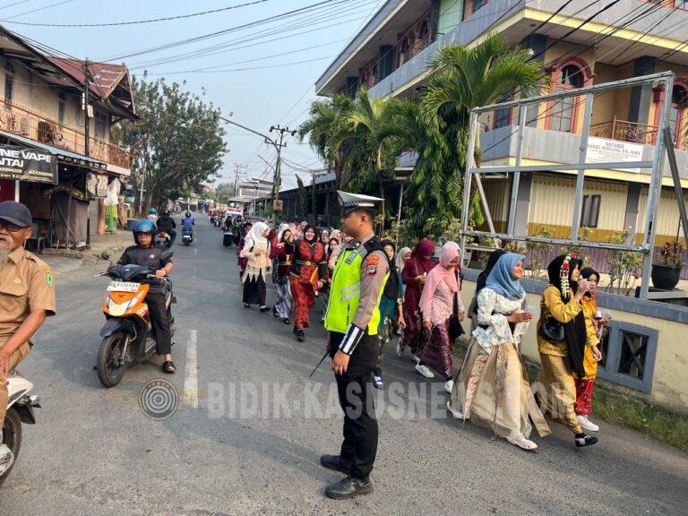 Harlah ke-47 MTsN 2 HSU dan Gebyar Maulid Nabi Berlangsung Khidmat, Satlantas Pastikan Arus Lalu Lintas Lancar
