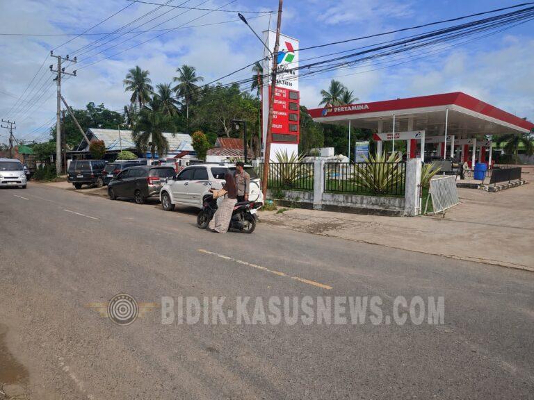 Pantau Distribusi BBM, Polsek Amuntai Utara Pastikan Stok SPBU Tayur dan Pekapuran Aman